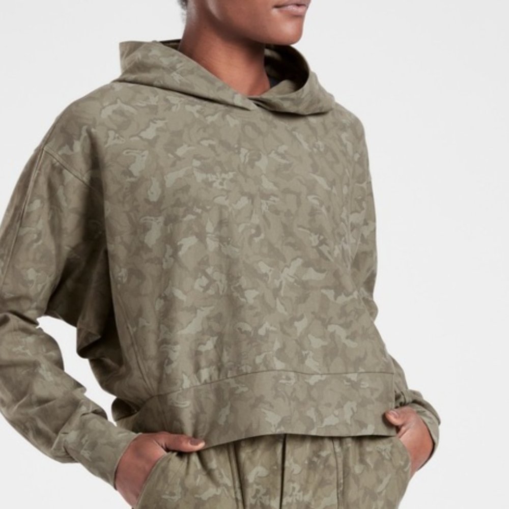 Athleta Cropped Hoodie